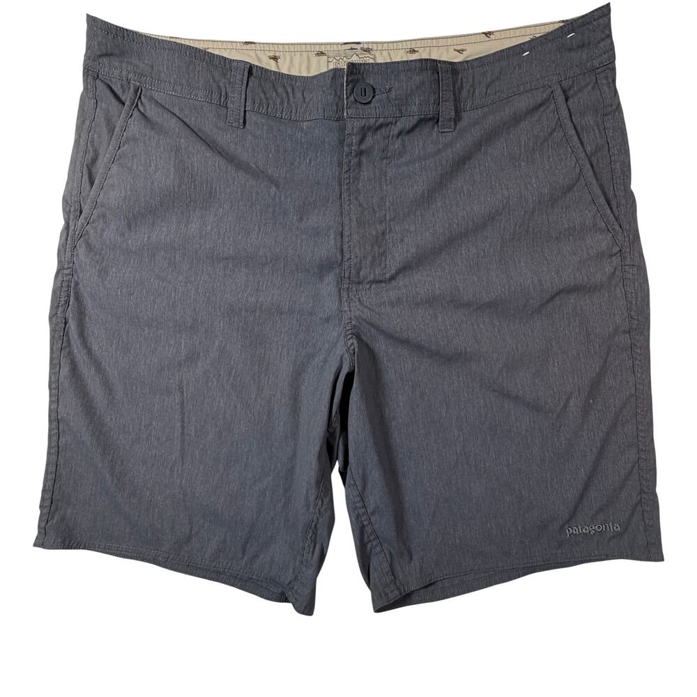 Patagonia Wavefarer Hybrid Swim Board Shorts Drawstring Gray Men’s Sz 38